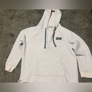 PINK Victoria’s Secret Hooded Half Zip Sherpa Size Large